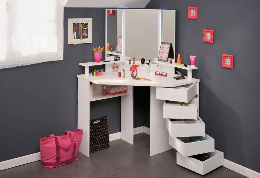 Actona Kaptafel Volage wit 142x113 5x61 cm Leen Bakker - Foto 7