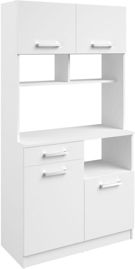 Parisot Buffetkast Uno(B H D ca. 90x177x42) Opbergruimte tijdloos variabel bruikbaar zonder elektrische apparaten (1 stuk)