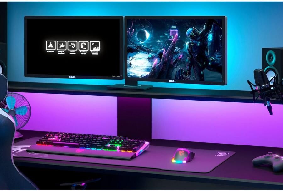 Parisot Hoogslaper Gaming-bed met bureau USB-aansluiting LED veel opbergruimte - Foto 7