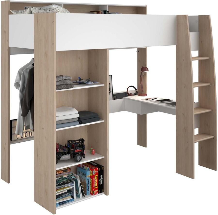 Parisot Hoogslaper Shelter 11 geïntegreerd bureau ladder rek kledingstang planken (1 stuk)