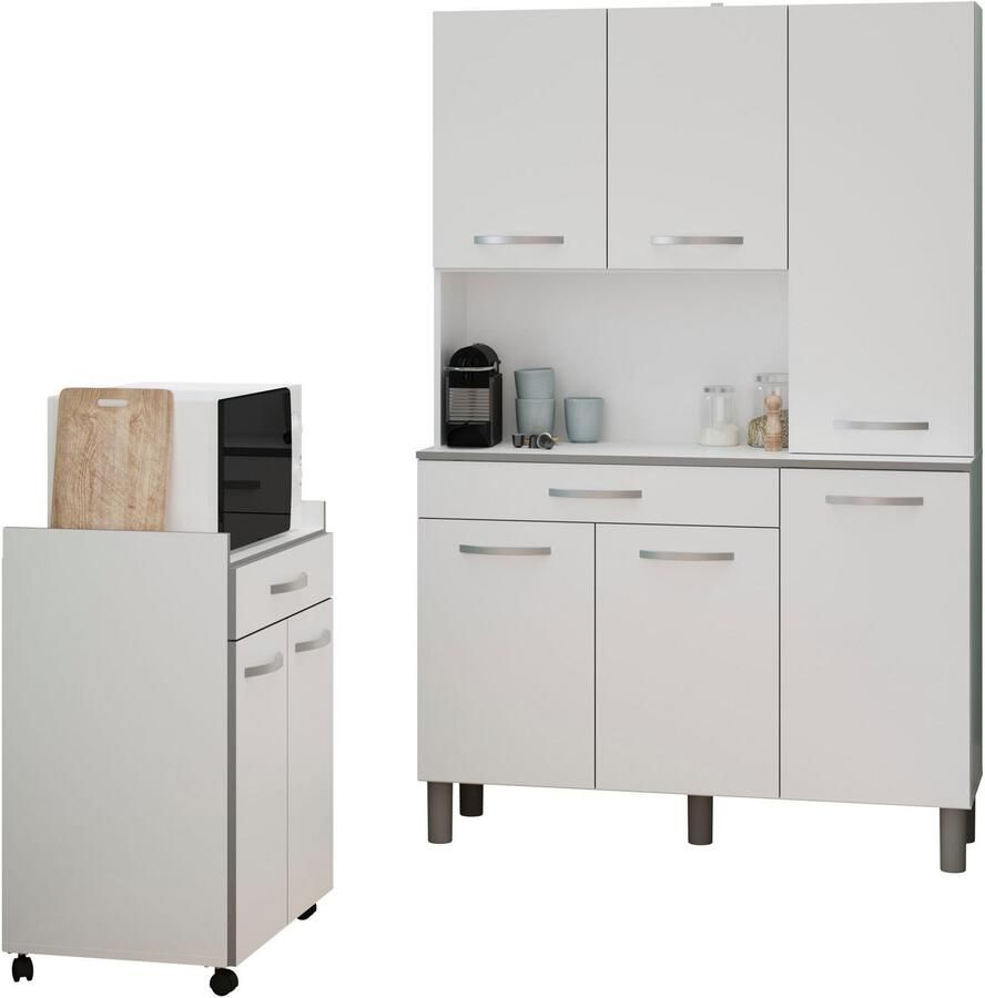 Parisot Kastenset Season 1 Multifunctionele kast buffetkast opslag (set 2 stuks)