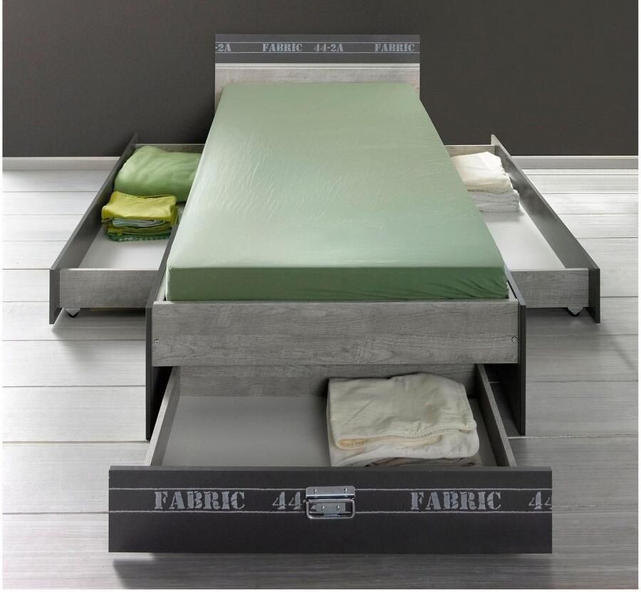 Parisot Ladenset Fabric grijs eikenkleur 18 4x42 4x148 6 cm Leen Bakker