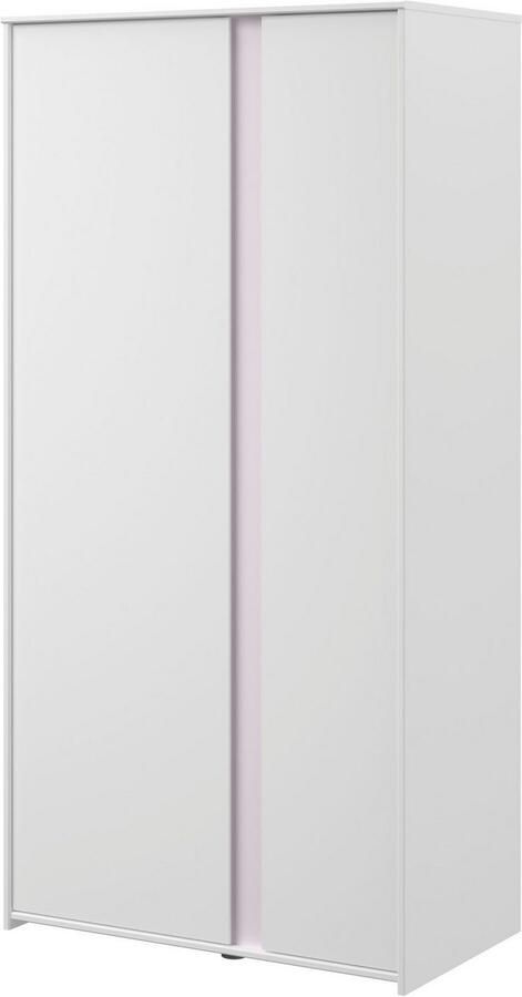 Parisot Kledingkast Rue met 2 deuren wit grijs of wit roze - Foto 5