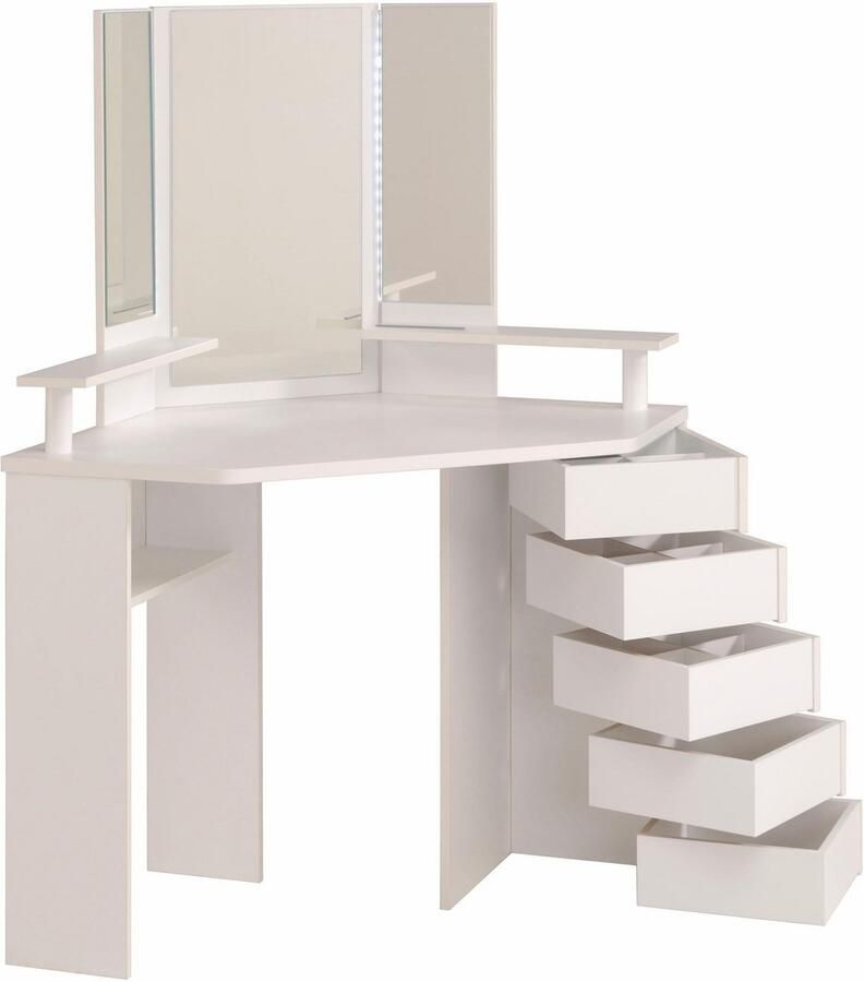 Actona Kaptafel Volage wit 142x113 5x61 cm Leen Bakker - Foto 3