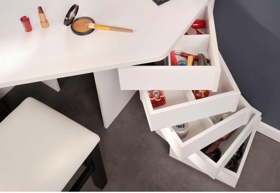 Actona Kaptafel Volage wit 142x113 5x61 cm Leen Bakker - Foto 6