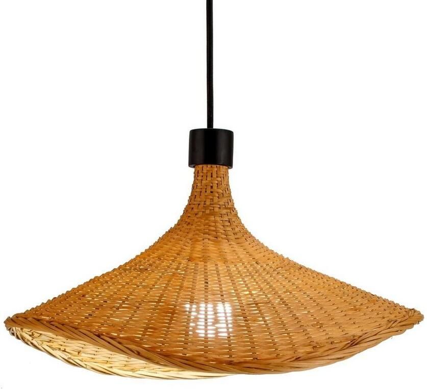 Pauleen Hanglamp Boho Soul max20W zwart beige 230V metaal bamboe
