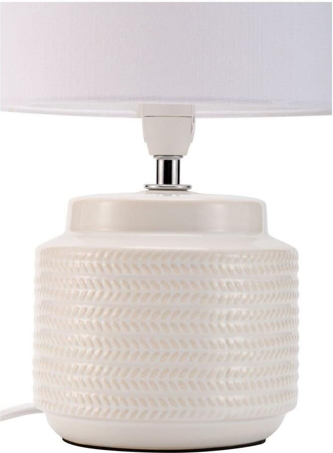 Pauleen Tafellamp Bright Soul E14 max. 20W E14 crème beige 230V stof keramiek