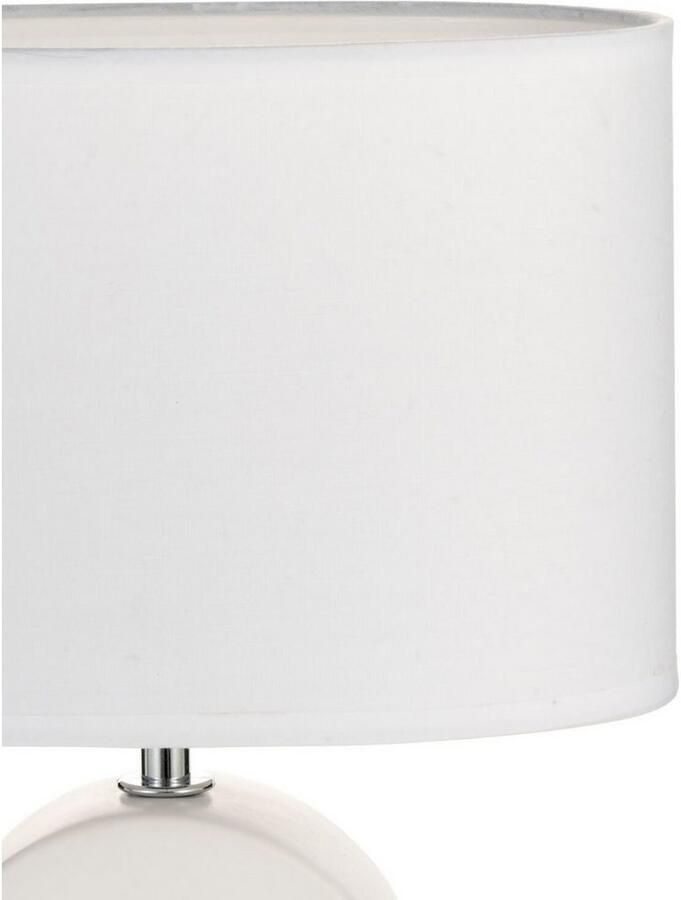 Pauleen Tafellamp Glow of Purity max20W wit beige 230V stof keramiek