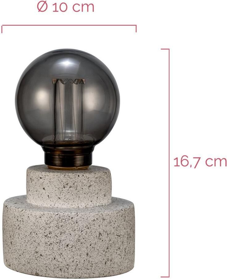 Pauleen Tafellamp Noble Flare E27 incl. lichtbron op batterijen timerfunctie (1 stuk) - Foto 2