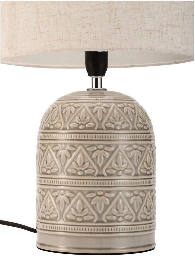 Pauleen Tafellamp Tender Pearl max20W beige 230V stof keramiek (1 stuk)