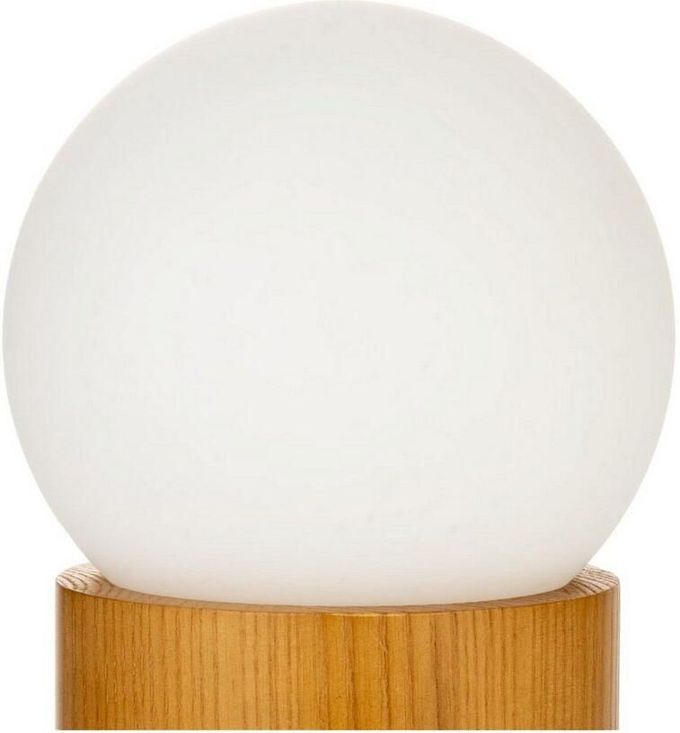 Pauleen Tafellamp Woody Shine glas esdoornhout 230V max. 3 5W wit hout natuur