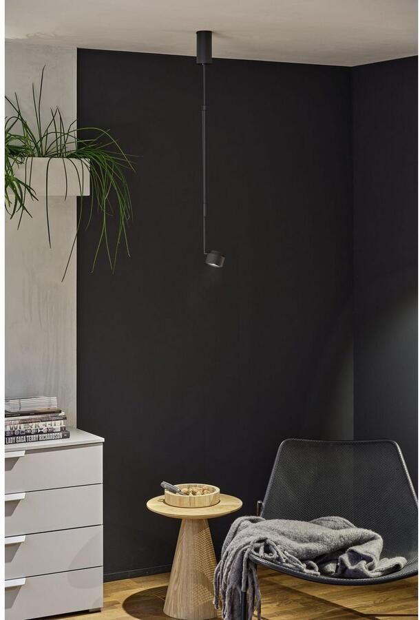 Paulmann Led-hanglamp Puric Pane Smart Home Zigbee 6W Zwart Grijs 230V Kunststof Metaal (1 stuk)