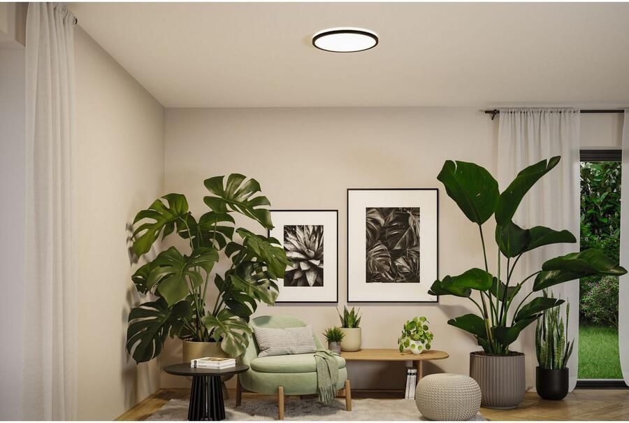 Paulmann Led-plafondlamp LED paneel Atria Shine IP44 rond 398mm witte schakelaar (1 stuk)