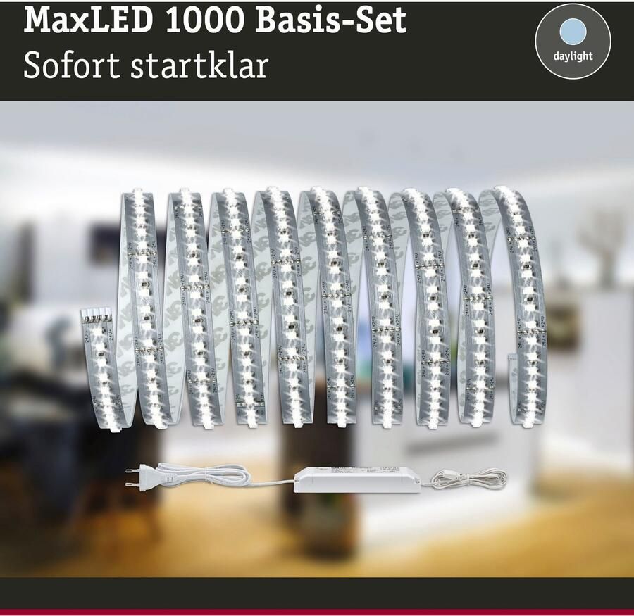 Paulmann Led-strepen MaxLED 1000 Basisset 3m Daglichtwit 35W 1100lm m 6500K (1 stuk)