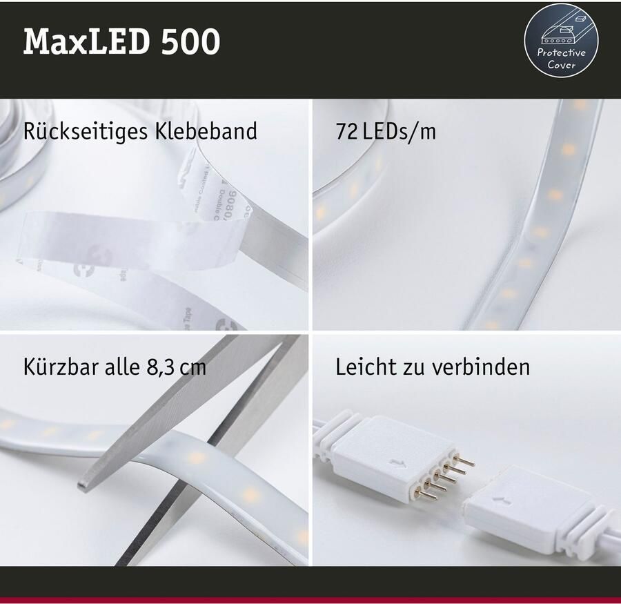 Paulmann Led-strepen MaxLED 500 RGBW Smart Home Zigbee 5m IP44 33W 2000lm gecoat (1 stuk)