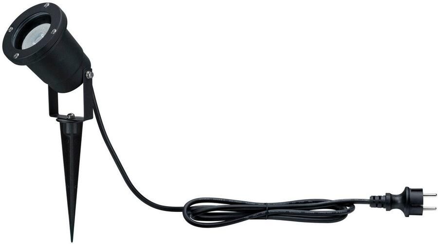 Paulmann Led-tuinlamp Buiten 230V Tuin Spot IP65 GU10 3 5W 230V Zwart Aluminium (1 stuk) - Foto 6