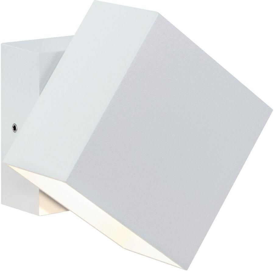 Paulmann Led-wandlamp voor buiten 230V Cybo LED 2x3 5W 230V IP65 vierkant 100x100mm Grijs Aluminium (1 stuk)