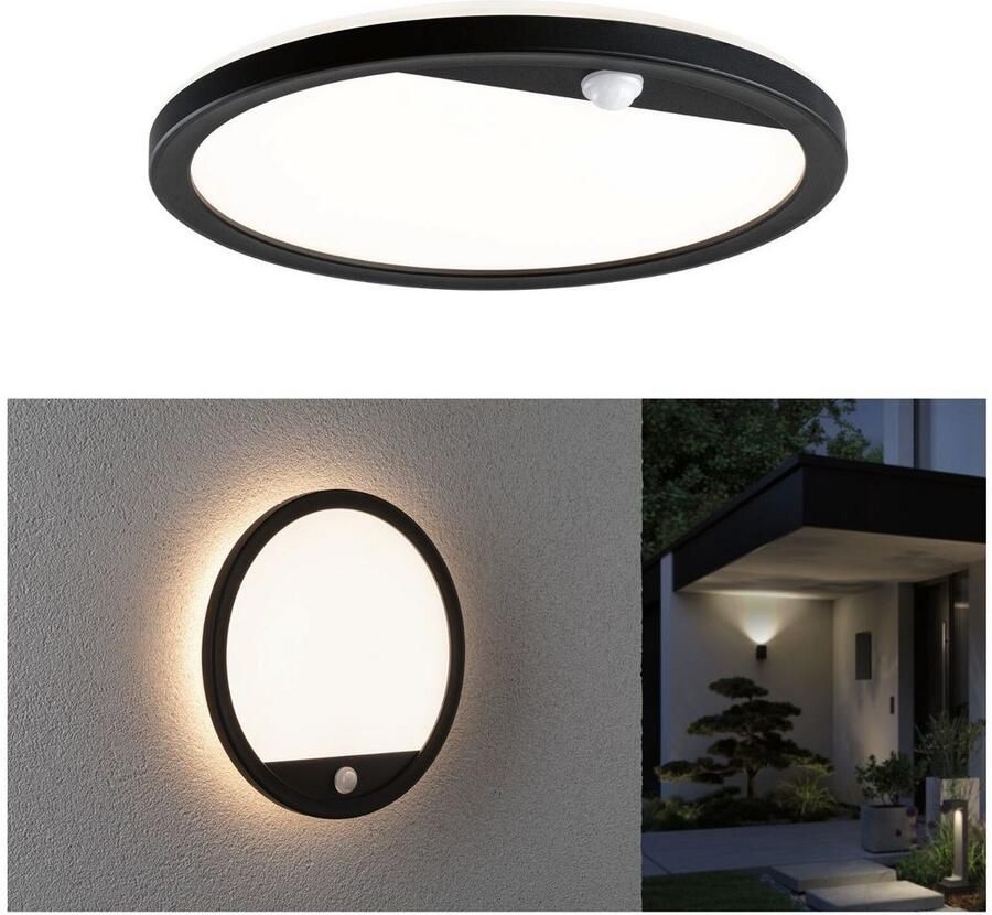 Paulmann Led-wandlamp voor buiten Buitenpaneel Lamina rond 280mm 3000K 14 5W 1200lm 230V kunststof (1 stuk)