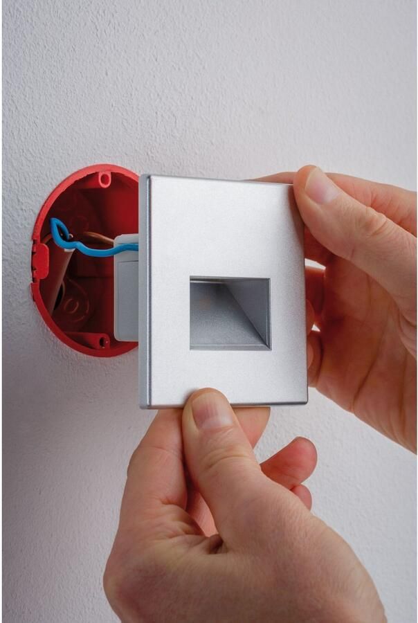 Paulmann Edge Inbouwwandlamp chroom mat incl. verlichtingsmiddel 5.5 cm 2700 K - Foto 4