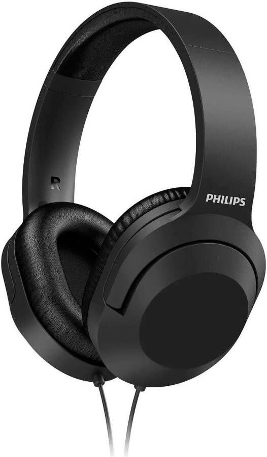 Philips tah2005bk stereokoptelefoon lichtgewicht hoofdband 40 mm luidsprekers zachte kussentjes zwart