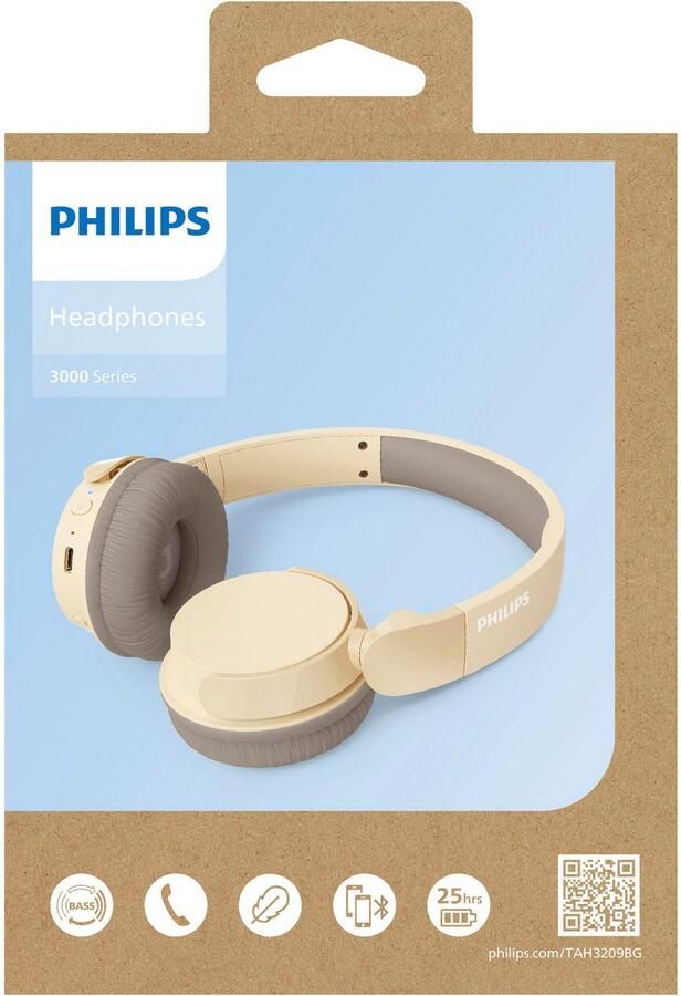 Philips TAH3209 00 bluetooth On-ear hoofdtelefoon beige - Foto 3