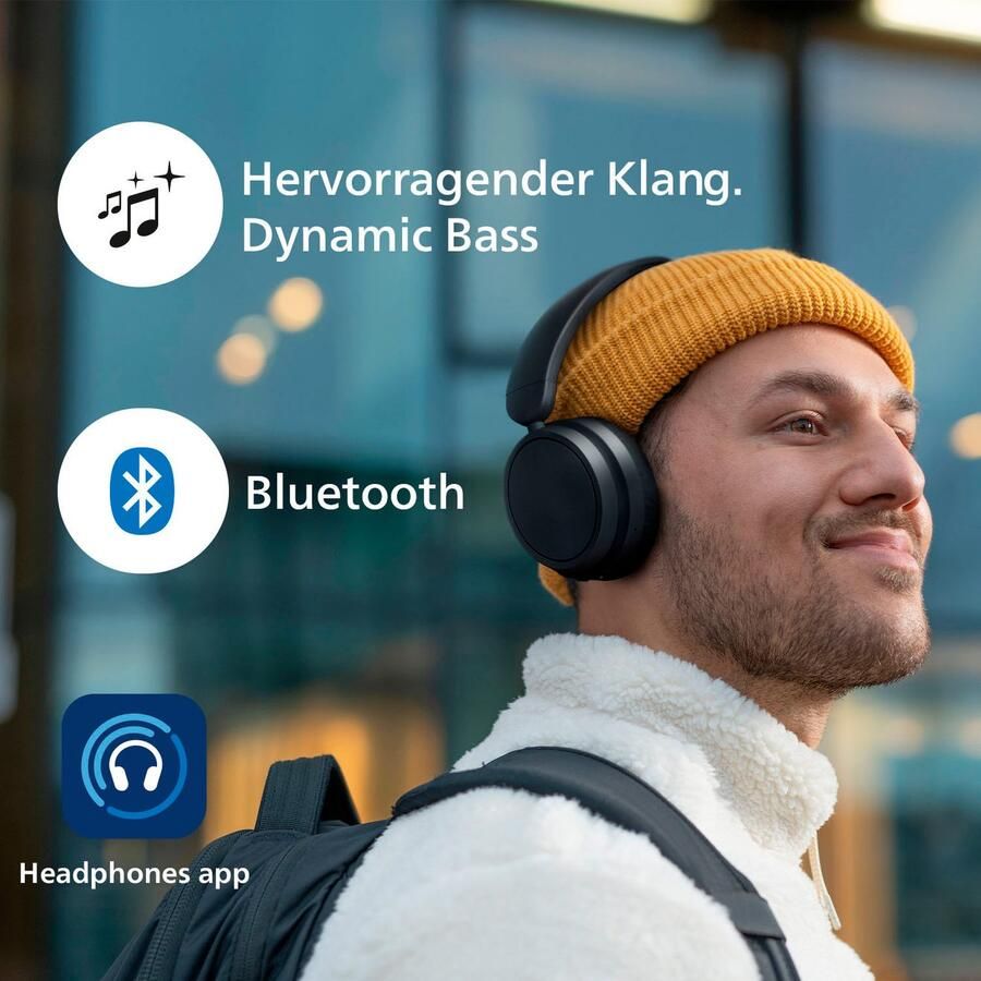 Philips TAH5209 bluetooth Over-ear hoofdtelefoon zwart