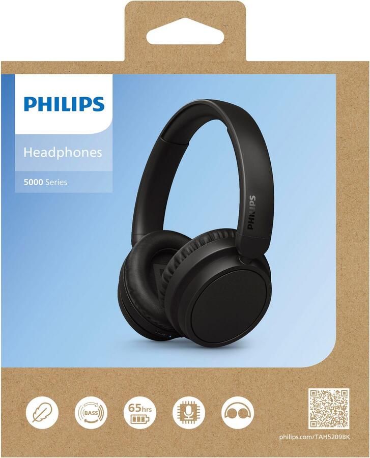 Philips TAH5209 bluetooth Over-ear hoofdtelefoon zwart - Foto 5