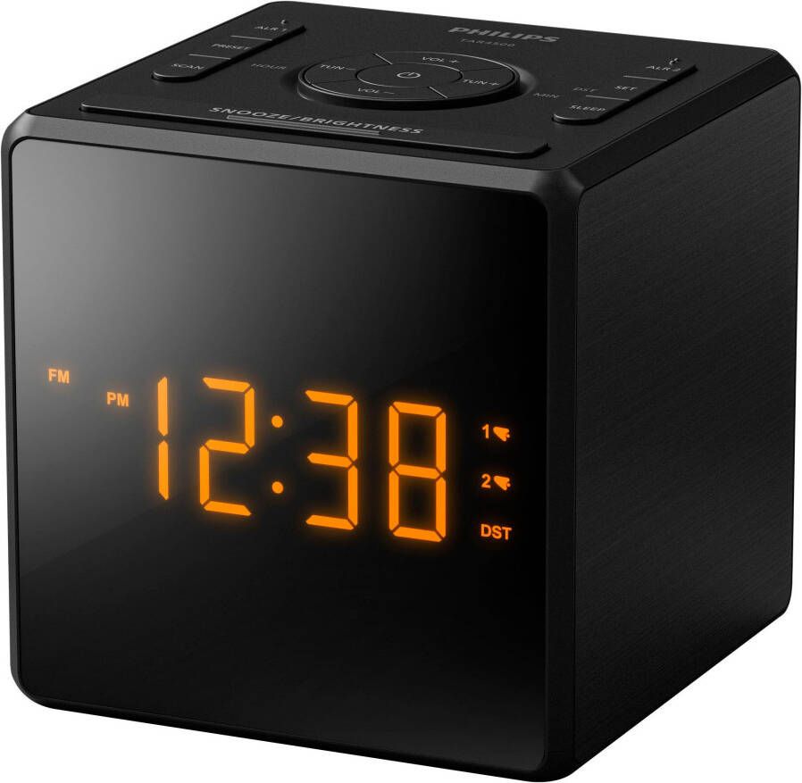 Philips TAR4500 10 Wekker radio Zwart