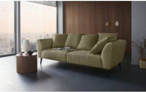 Places of Style 2 5-zitsbank Adrano met massief hout poten inclusief 5 rugkussens