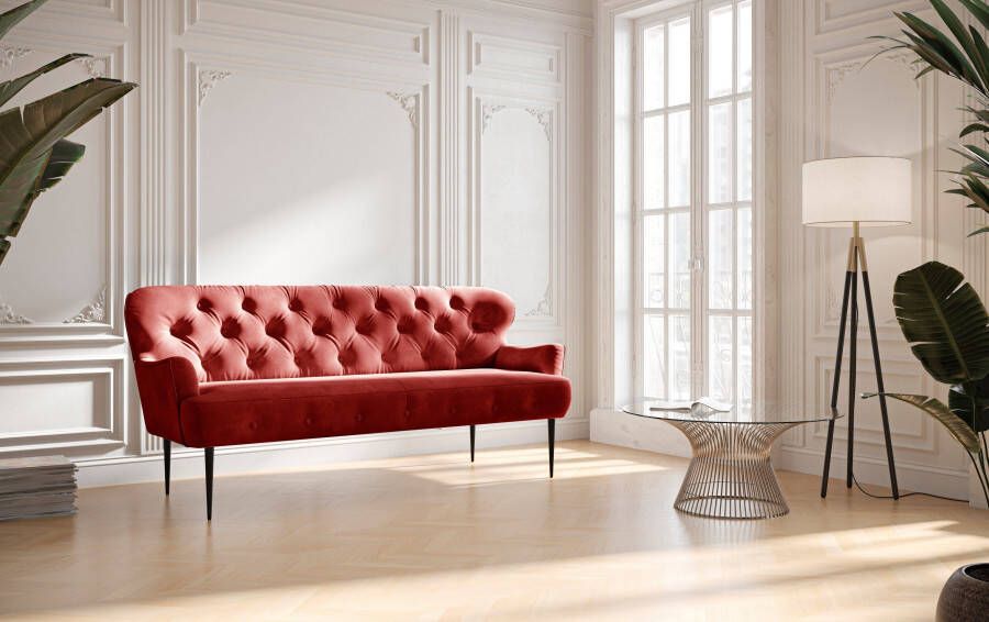 Places of Style 3-zitsbank met capitonnage in verschillende stofsoorten