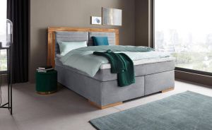 Places of Style Boxspring Cup met massief houten frame met topmatras in 2 hardheden in 3 breedten