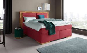 Places of Style Boxspring Cup met massief houten frame met topmatras in 2 hardheden in 3 breedten