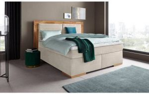 Places of Style Boxspring Cup met massief houten frame met topmatras in 2 hardheden in 3 breedten