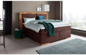 Places of Style Boxspring Cup met massief houten frame met topmatras in 2 hardheden in 3 breedten
