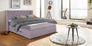 Places of Style Boxspring Elegance met mooie capitonnage in de hardheden h2 & h3 inclusief laden