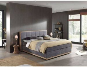 Places of Style Boxspring Vinton van massief eiken verschillende hardheden (ook h4) (5 stuks)