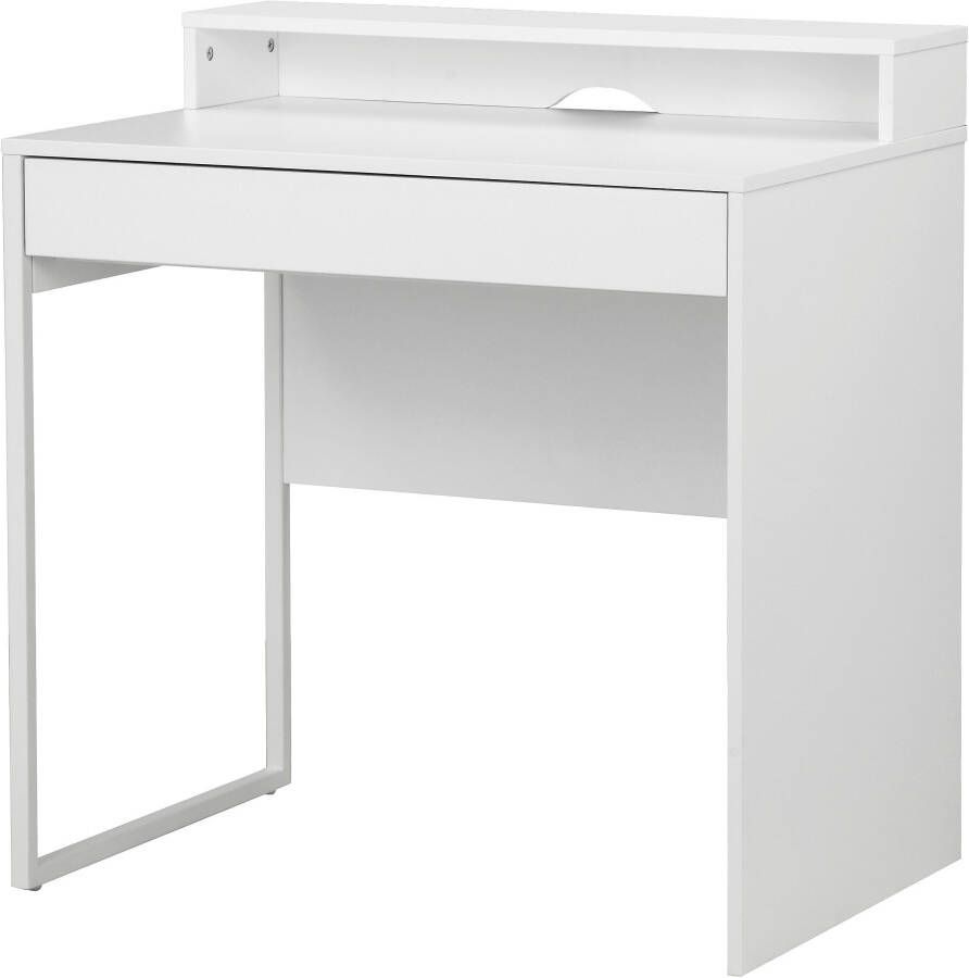 Places of Style Bureau Moid computertafel in modern design Breedte 80 cm met lade kabeldoorvoer & metalen voet