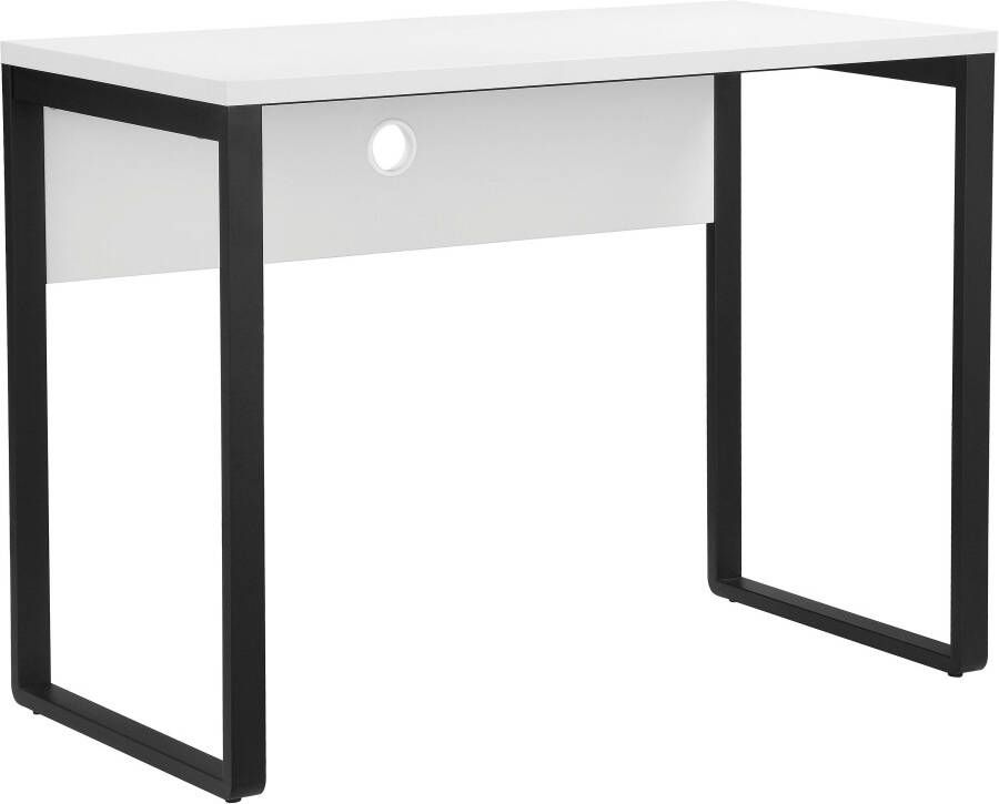 Places of Style Bureau Moid Computertafel kabeldoorvoer metalen slede breedte 100 cm