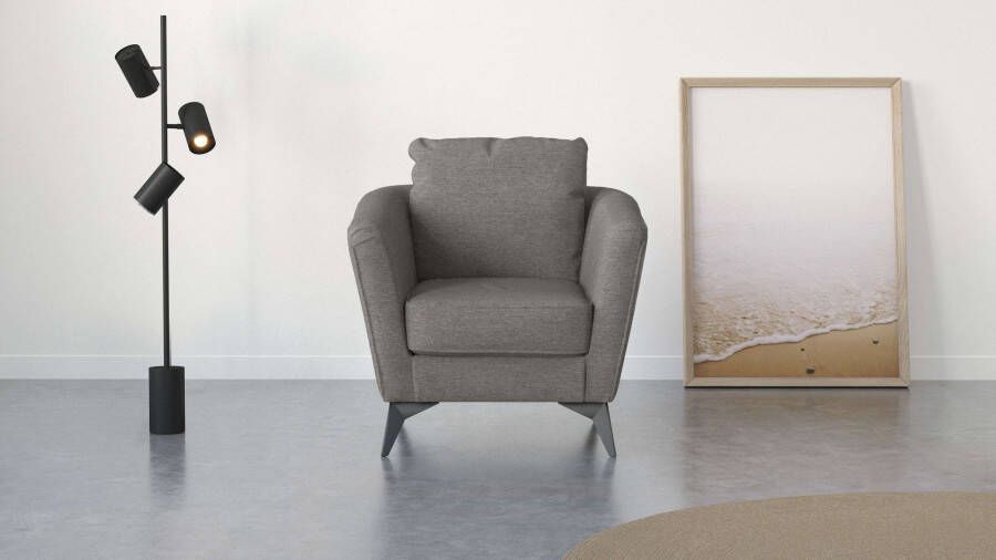 Places of Style Cocktailfauteuil MATTHEW fauteuil fijne stiksels aan de buitenkant b d h: 83 85 88 cm