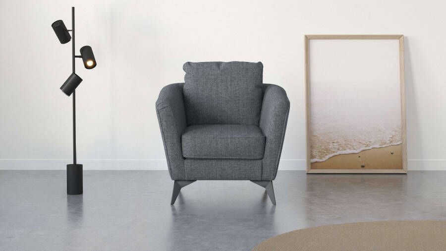 Places of Style Cocktailfauteuil MATTHEW fauteuil fijne stiksels aan de buitenkant b d h: 83 85 88 cm