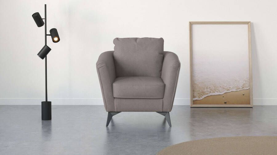 Places of Style Cocktailfauteuil MATTHEW fauteuil fijne stiksels aan de buitenkant b d h: 83 85 88 cm