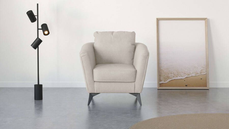 Places of Style Cocktailfauteuil MATTHEW fauteuil fijne stiksels aan de buitenkant b d h: 83 85 88 cm