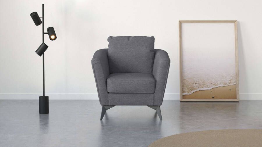 Places of Style Cocktailfauteuil MATTHEW fauteuil fijne stiksels aan de buitenkant b d h: 83 85 88 cm