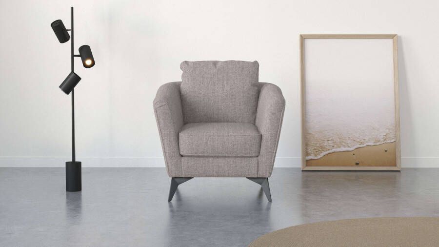 Places of Style Cocktailfauteuil MATTHEW fauteuil fijne stiksels aan de buitenkant b d h: 83 85 88 cm