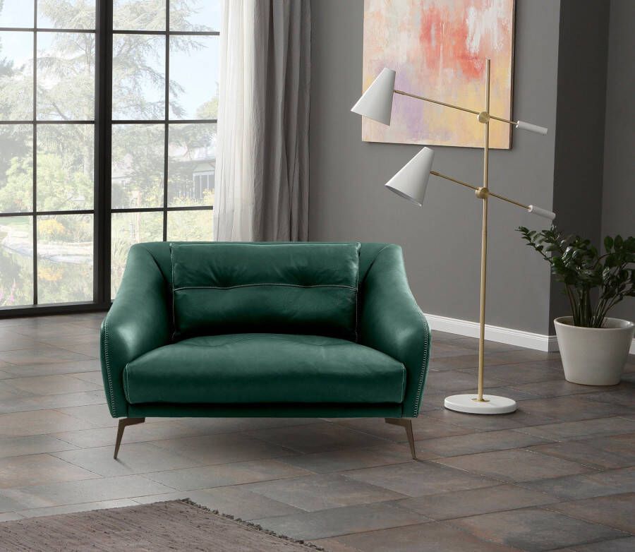 Places of Style Fauteuil Williston ook in echt leer stabiel onderstel