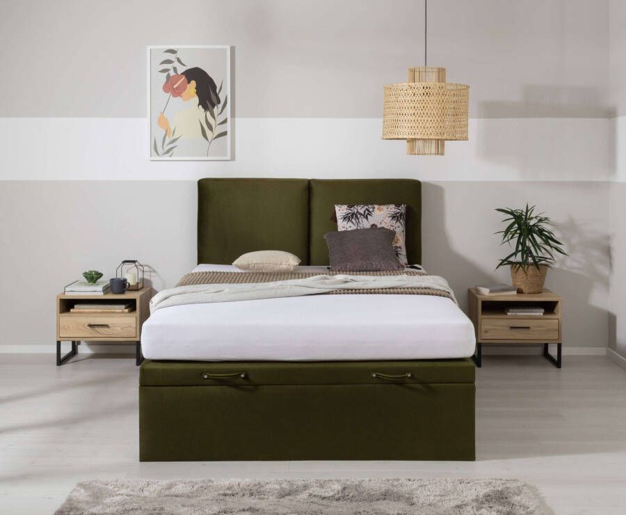 Places of Style Gestoffeerd bed Barete optioneel met matras