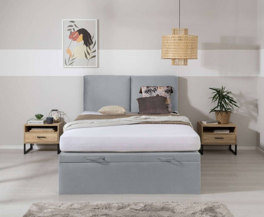 Places of Style Gestoffeerd bed Barete optioneel met matras