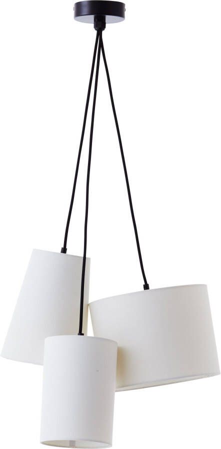 Places of Style Hanglamp ELIJAH Hanglamp textielen kap ø 44 cm (1 stuk)