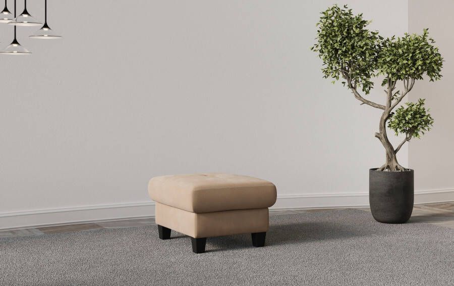 Places of Style Hocker Varese Kruisnaad in beige