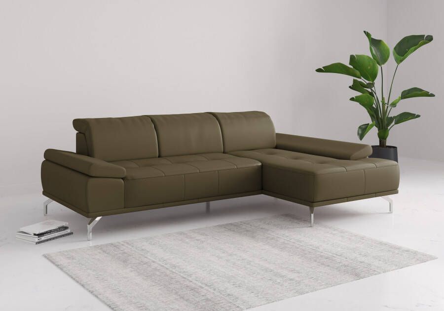 Places of Style Hoekbank Caluna Incl. zitdiepteverstelling optioneel met hoofd- en armleuningverstelling